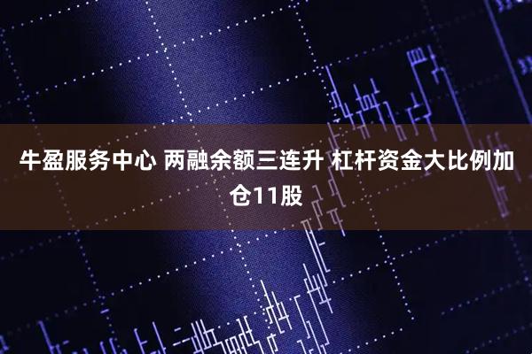 牛盈服务中心 两融余额三连升 杠杆资金大比例加仓11股