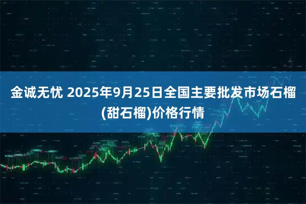 金诚无忧 2025年9月25日全国主要批发市场石榴(甜石榴)价格行情